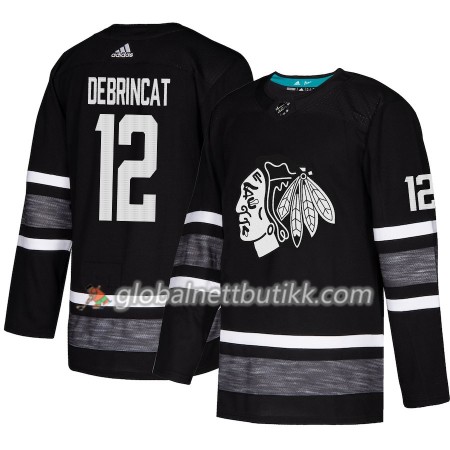 Chicago Blackhawks Hockeydrakt Alex DeBrincat 12 Svart 2019 NHL All-Star Adidas Authentic - Herre